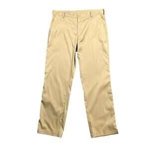 Nike Pants Mens 36 Beige Golf DriFit Tech Flat Front Performance Chino Quick Dry